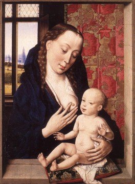 Dirk Bouts Painting - Mary And Child Netherlandish Dirk Bouts